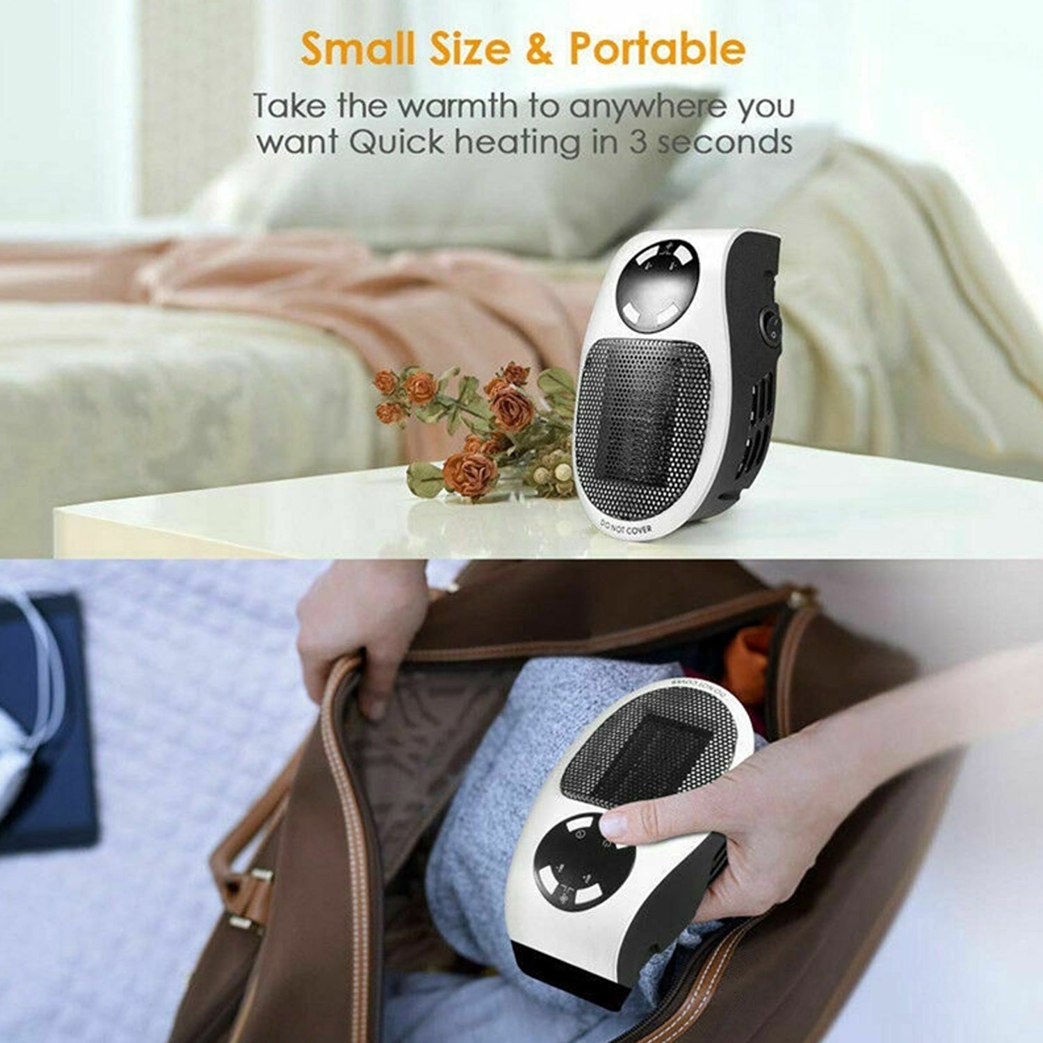 Mini electric heater for personal warmth Mini electric heater for personal warmth